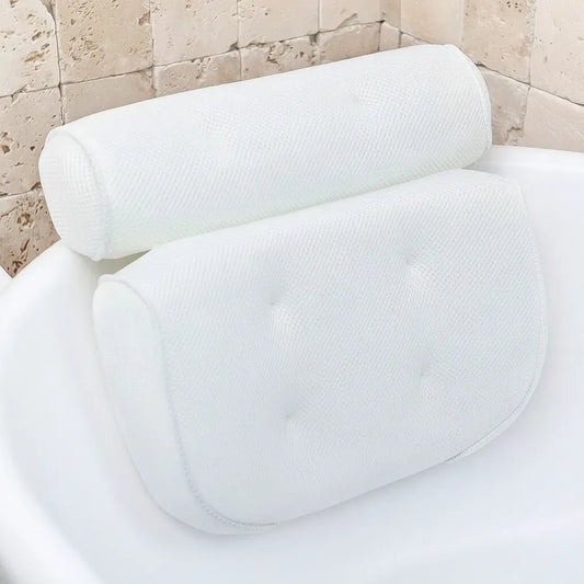 Sofello Oreiller de bain ergonomique ErgoRelax soutien nuque et épaules, technologie 4D Air Mesh - baignoire, spa