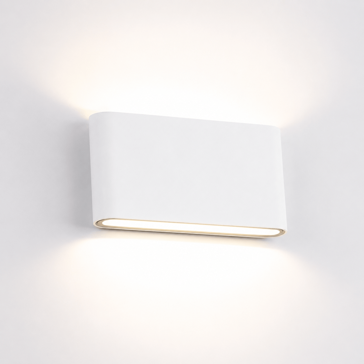 Sofello Applique murale LED aluminium IP65 – faisceau haut & bas – verre dépoli – noir ou blanc – chambre, couloir, escalier, façade