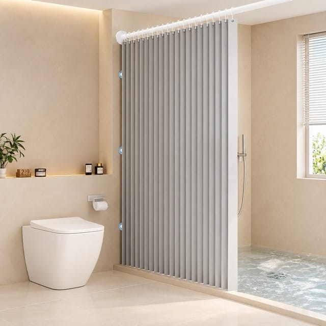 Sofello Rideau de Douche Magnétique Imperméable
