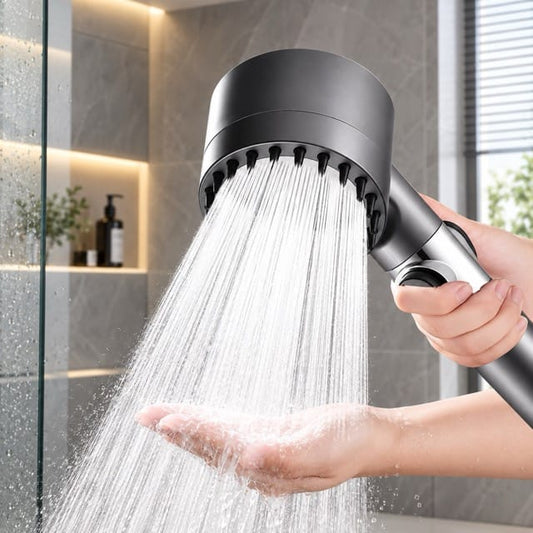 Sofello Pommeau de douche haute pression TurboHead filtrant anti-calcaire, économie d'eau