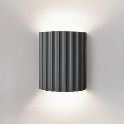 Sofello Applique murale design cannelée en résine, style nordique moderne, chambre, salon