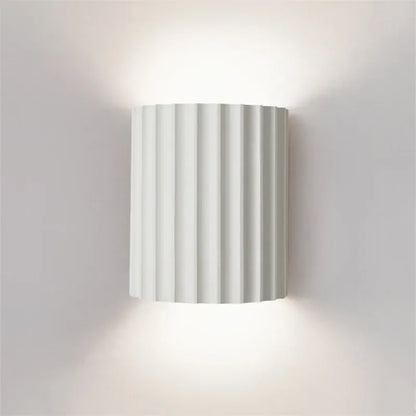 Sofello Applique murale design cannelée en résine, style nordique moderne, chambre, salon