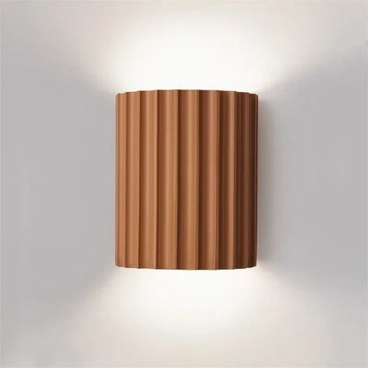 Sofello Applique murale design cannelée en résine, style nordique moderne, chambre, salon