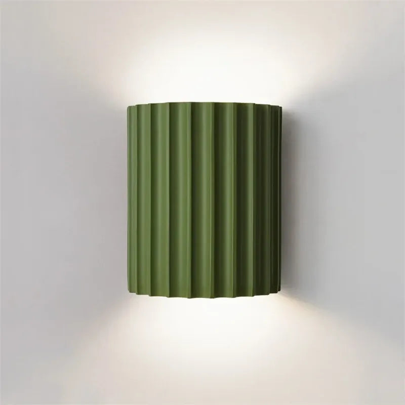 Sofello Applique murale design cannelée en résine, style nordique moderne, chambre, salon