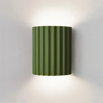 Sofello Applique murale design cannelée en résine, style nordique moderne, chambre, salon