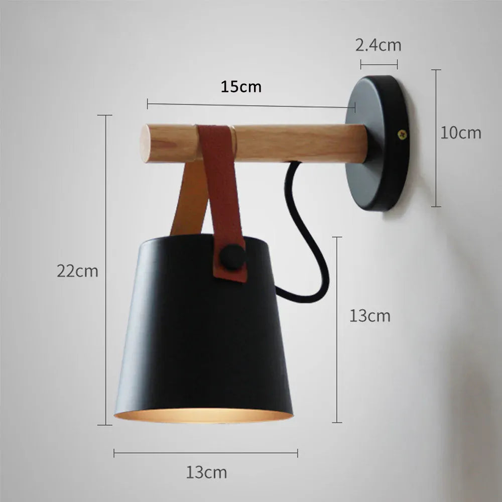 Sofello Applique Murale Design Industrielle Fer Noir – Éclairage E27 Style Nordique pour Salon et Chambre