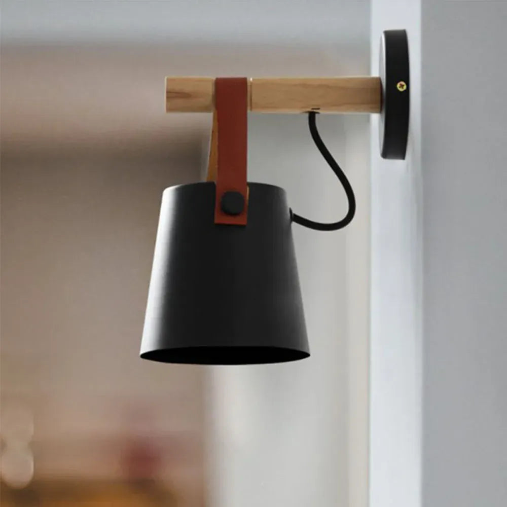 Sofello Applique Murale Design Industrielle Fer Noir – Éclairage E27 Style Nordique pour Salon et Chambre