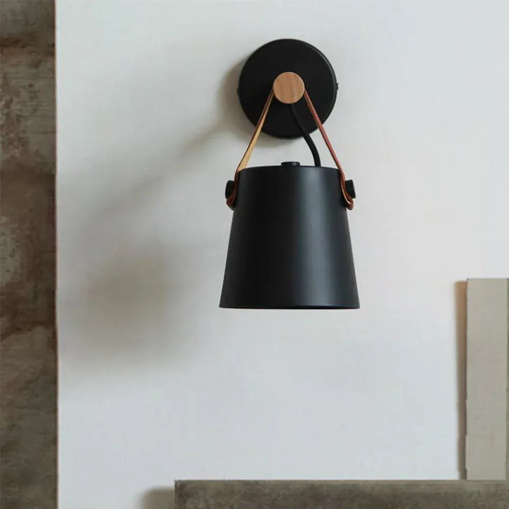 Sofello Applique Murale Design Industrielle Fer Noir – Éclairage E27 Style Nordique pour Salon et Chambre
