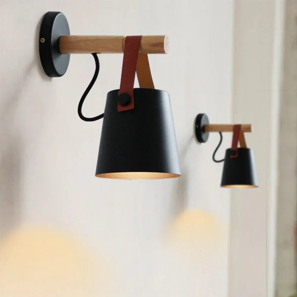 Sofello Applique Murale Design Industrielle Fer Noir – Éclairage E27 Style Nordique pour Salon et Chambre