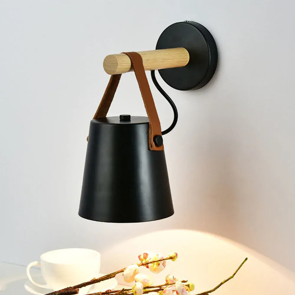 Sofello Applique Murale Design Industrielle Fer Noir – Éclairage E27 Style Nordique pour Salon et Chambre