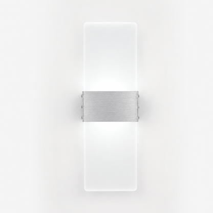 Sofello Applique murale LED acrylique 6W/12W – noir, doré ou argenté – faisceau haut & bas – chambre, salon, couloir