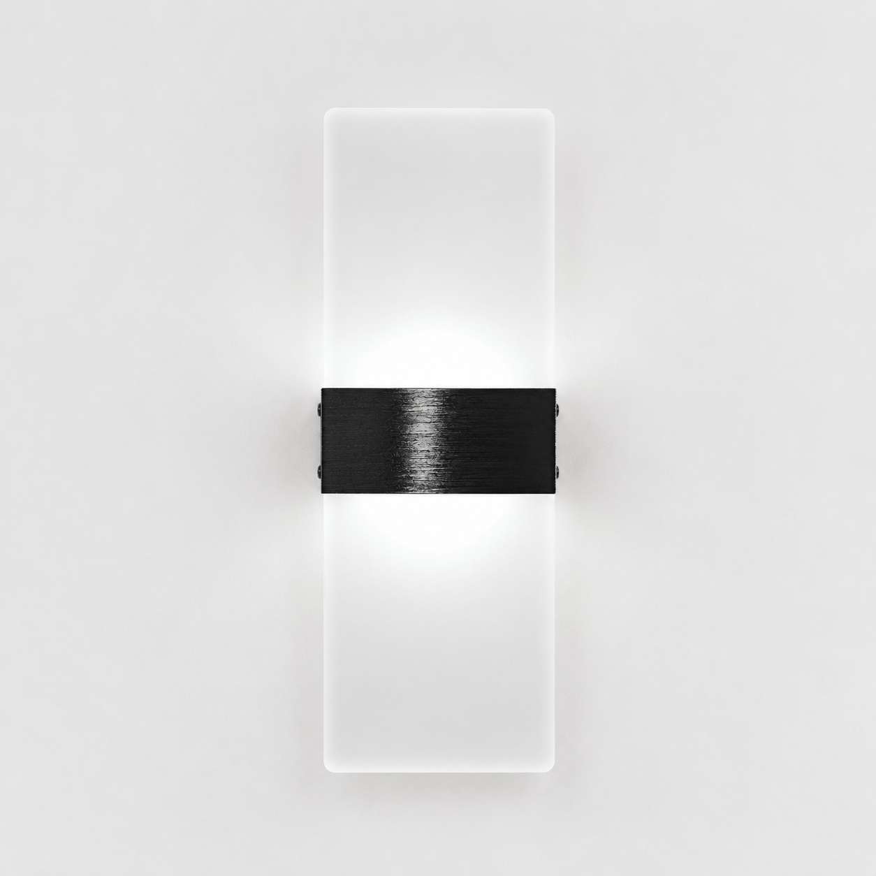 Sofello Applique murale LED acrylique 6W/12W – noir, doré ou argenté – faisceau haut & bas – chambre, salon, couloir