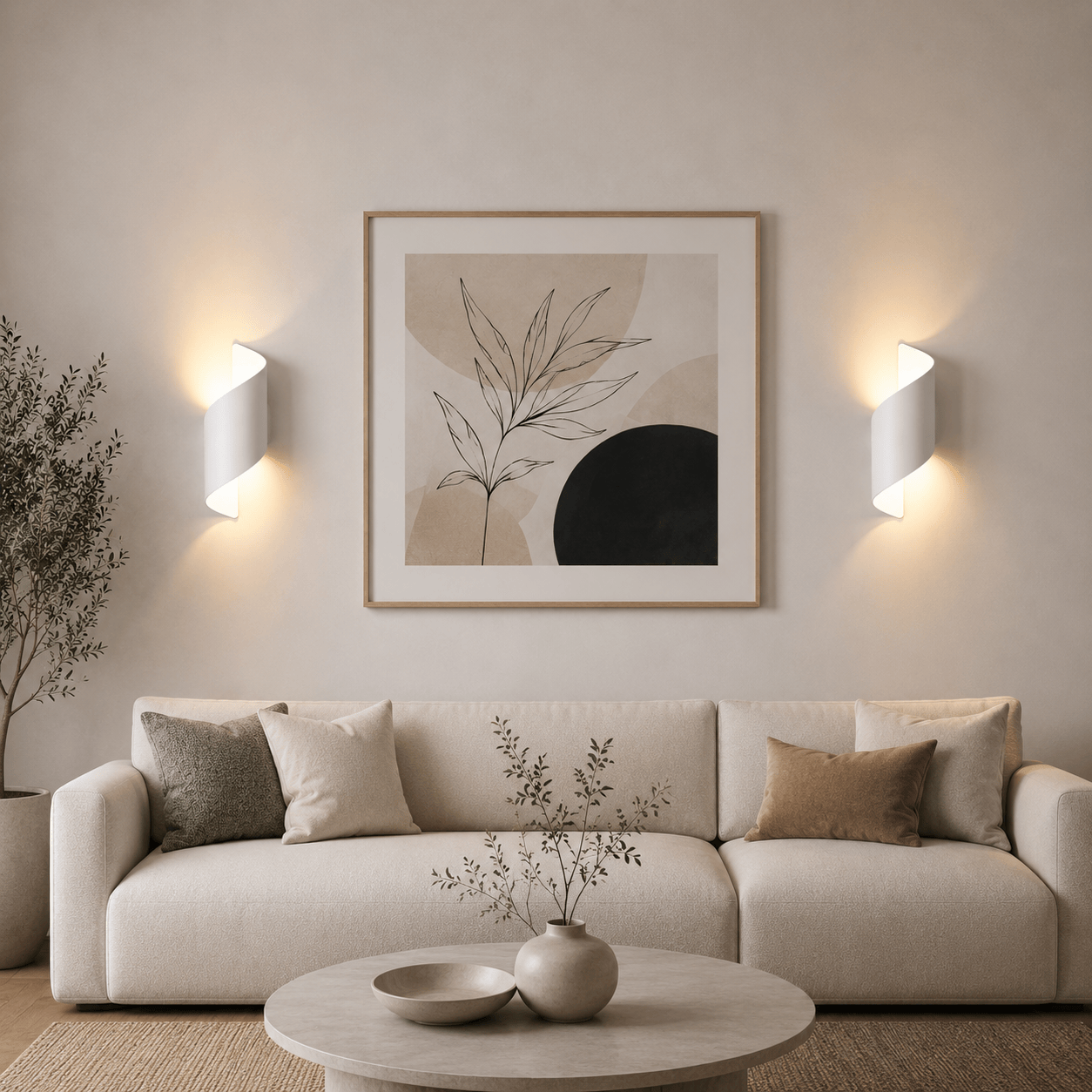 Sofello Applique murale LED aluminium IP65 intérieur & extérieur – faisceau haut & bas – noir ou blanc – salon, façade, couloir