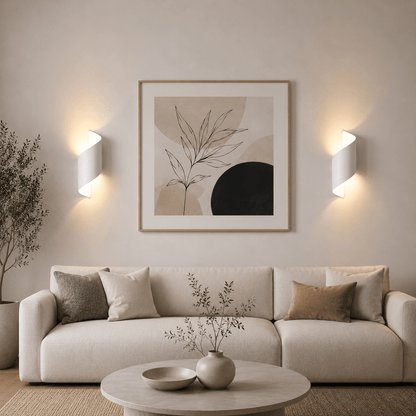 Sofello Applique murale LED aluminium IP65 intérieur & extérieur – faisceau haut & bas – noir ou blanc – salon, façade, couloir
