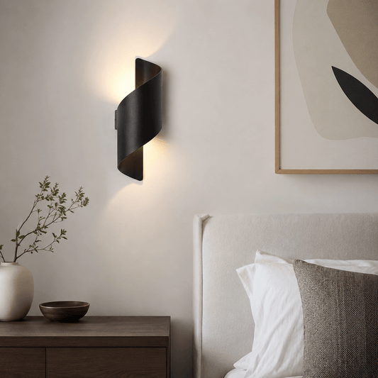 Sofello Applique murale LED aluminium IP65 intérieur & extérieur – faisceau haut & bas – noir ou blanc – salon, façade, couloir