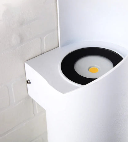 Sofello Applique murale LED aluminium IP65 intérieur & extérieur – faisceau haut & bas – noir ou blanc – salon, façade, couloir