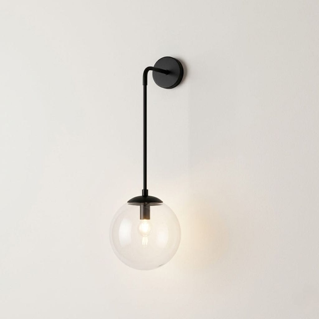 Sofello Applique Murale LED Boule en Verre Style Nordique Vintage – Fer et Verre | Salon Chambre Cuisine Salle de Bain