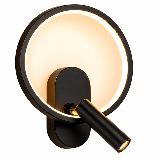 Sofello Applique murale LED design moderne – noir, blanc, argent - Oval où ronde – chambre, salon, couloir