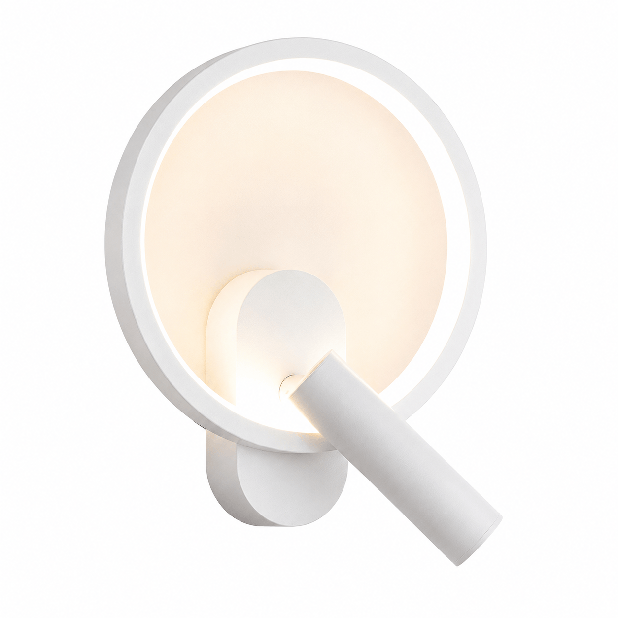 Sofello Applique murale LED design moderne – noir, blanc, argent - Oval où ronde – chambre, salon, couloir