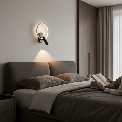 Sofello Applique murale LED design moderne – noir, blanc, argent - Oval où ronde – chambre, salon, couloir