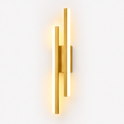 Sofello Applique murale LED dimmable métal & acrylique – 3 températures de couleur – noir ou doré – chambre, salon, couloir