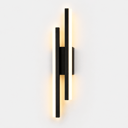 Sofello Applique murale LED dimmable métal & acrylique – 3 températures de couleur – noir ou doré – chambre, salon, couloir