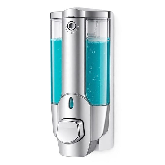 Sofello Distributeur de savon mural sans perçage 350ml salle de bain douche
