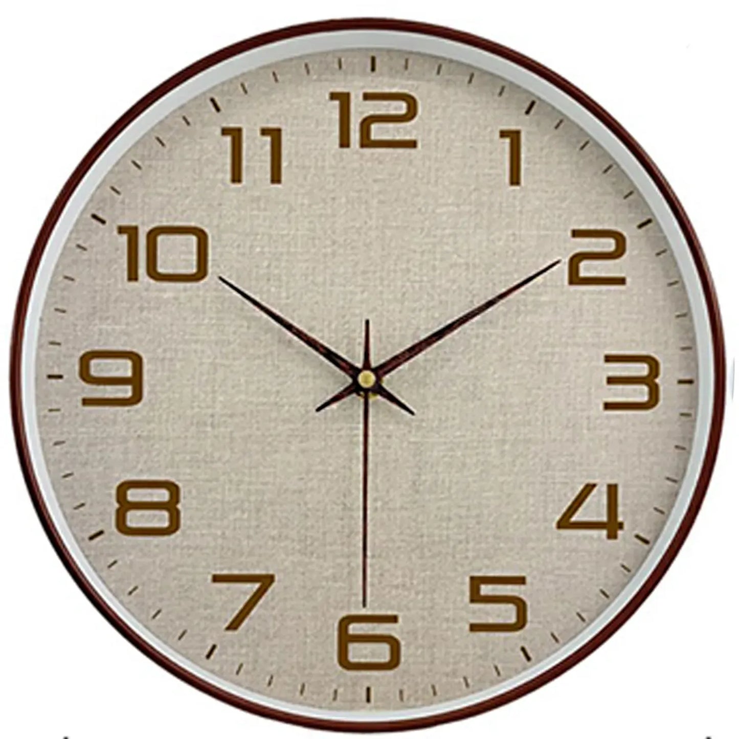 Sofello Horloge murale classique chiffres larges, blanc et noir, silencieuse salon bureau 20/25/30 cm