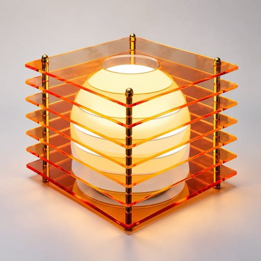 Sofello Lampe de chevet sans fil LED RGB acrylique rechargeable, 16 couleurs, design original, pour chambre, bureau, salon