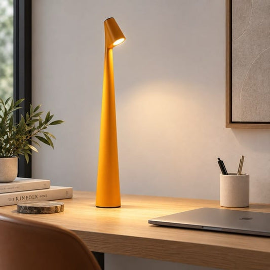 Sofello Lampe de table LED sans fil tactile design nordique minimaliste, dimmable 3 niveaux - salon, bureau
