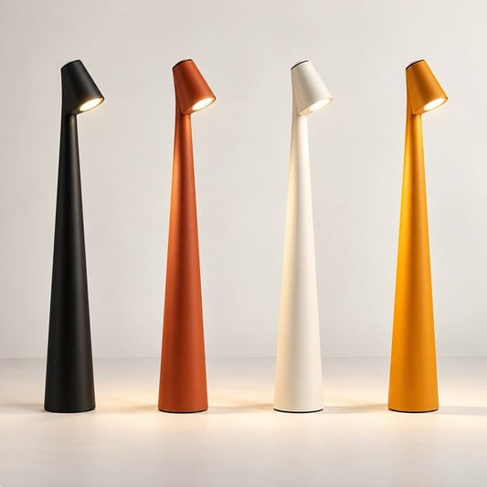 Sofello Lampe de table LED sans fil tactile design nordique minimaliste, dimmable 3 niveaux - salon, bureau