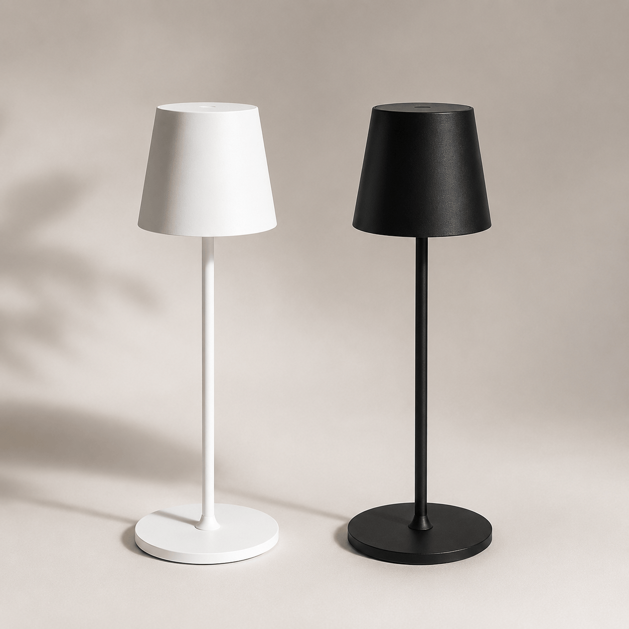 Sofello Lampe de chevet sans fil tactile LED – 3 températures de couleur – métal & acrylique – chambre, salon, bureau
