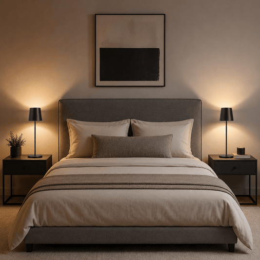 Sofello Lampe de chevet sans fil tactile LED – 3 températures de couleur – métal & acrylique – chambre, salon, bureau