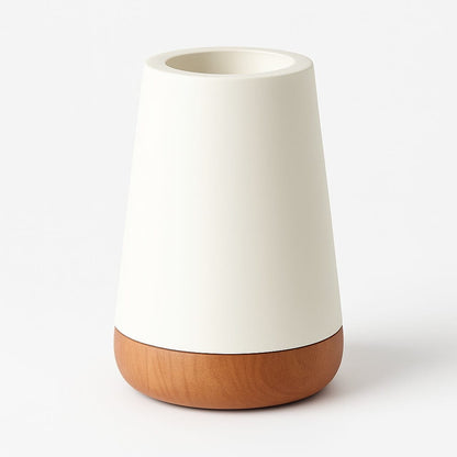 Sofello Lampe de chevet tactile 13 couleurs LED, télécommande, rechargeable USB, bois et blanc - chambre, salon