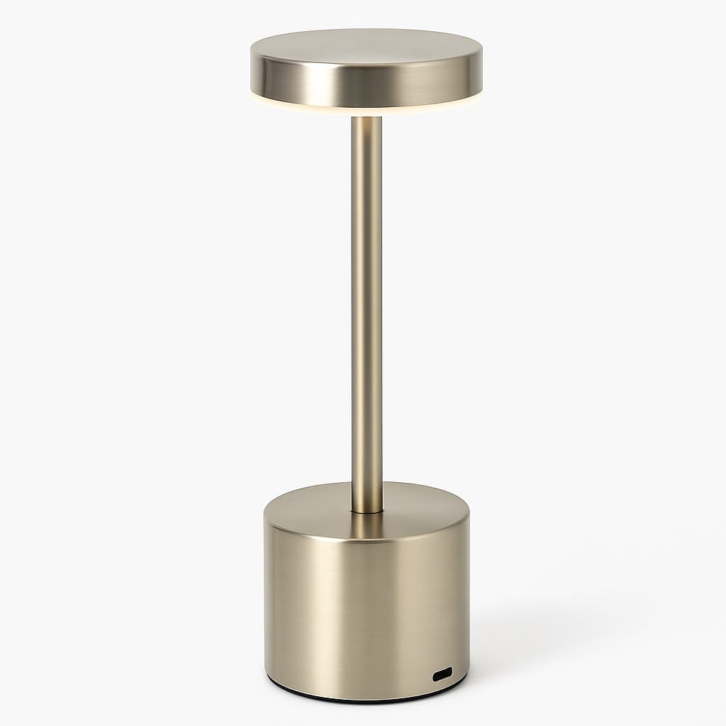 Sofello Lampe de chevet tactile sans fil rechargeable, LED dimmable en métal, plusieurs coloris - chambre, salon, bureau