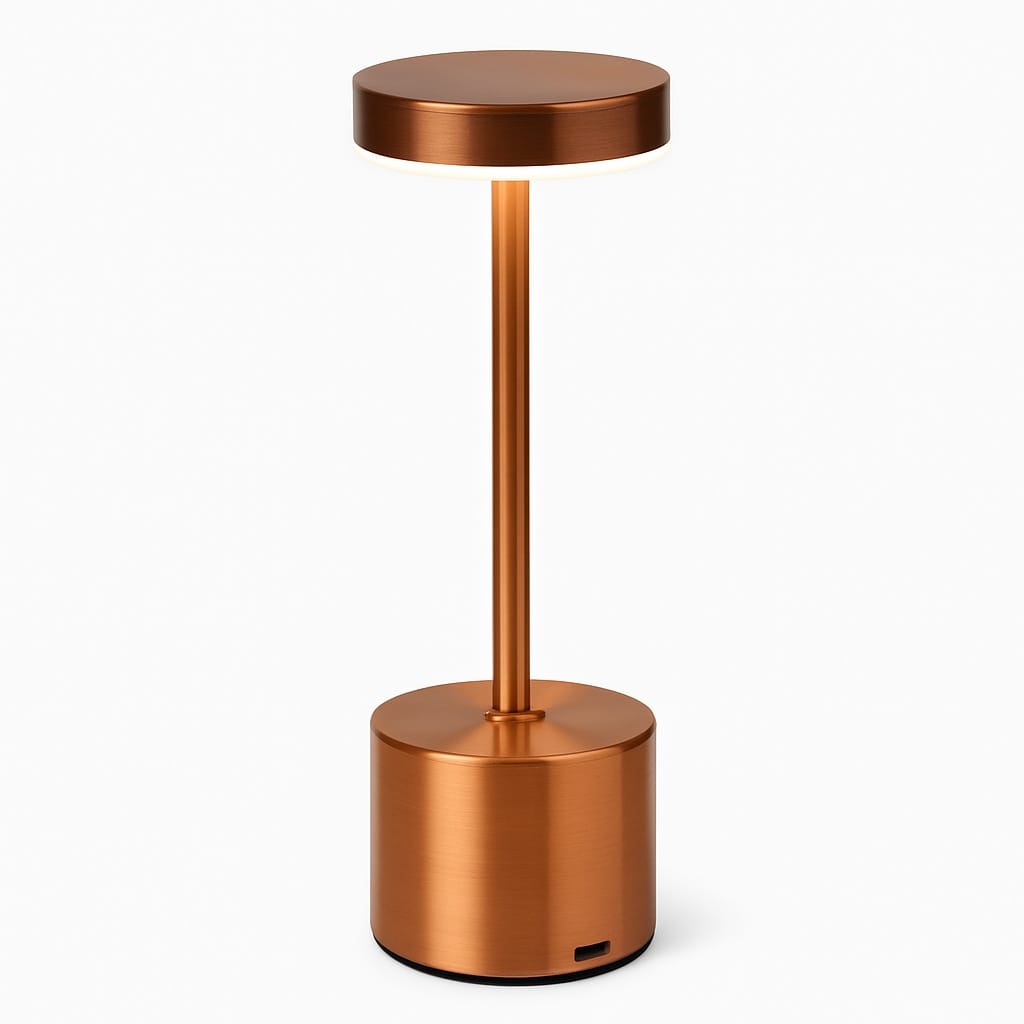 Sofello Lampe de chevet tactile sans fil rechargeable, LED dimmable en métal, plusieurs coloris - chambre, salon, bureau