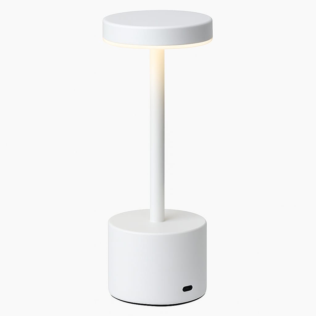 Sofello Lampe de chevet tactile sans fil rechargeable, LED dimmable en métal, plusieurs coloris - chambre, salon, bureau