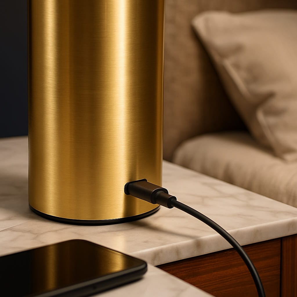 Sofello Lampe de chevet tactile sans fil rechargeable, LED dimmable en métal, plusieurs coloris - chambre, salon, bureau