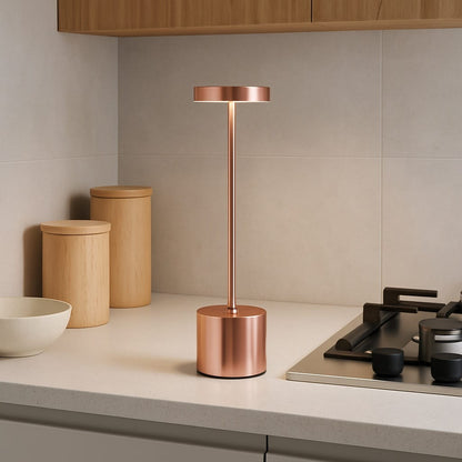Sofello Lampe de chevet tactile sans fil rechargeable, LED dimmable en métal, plusieurs coloris - chambre, salon, bureau