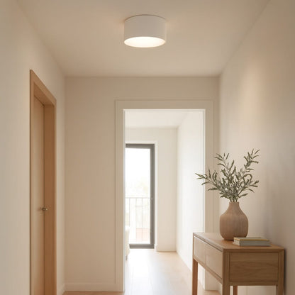 Sofello Plafonnier LED cylindrique moderne noir ou blanc, 1, 2 ou 3 spots, pour salon, couloir et chambre