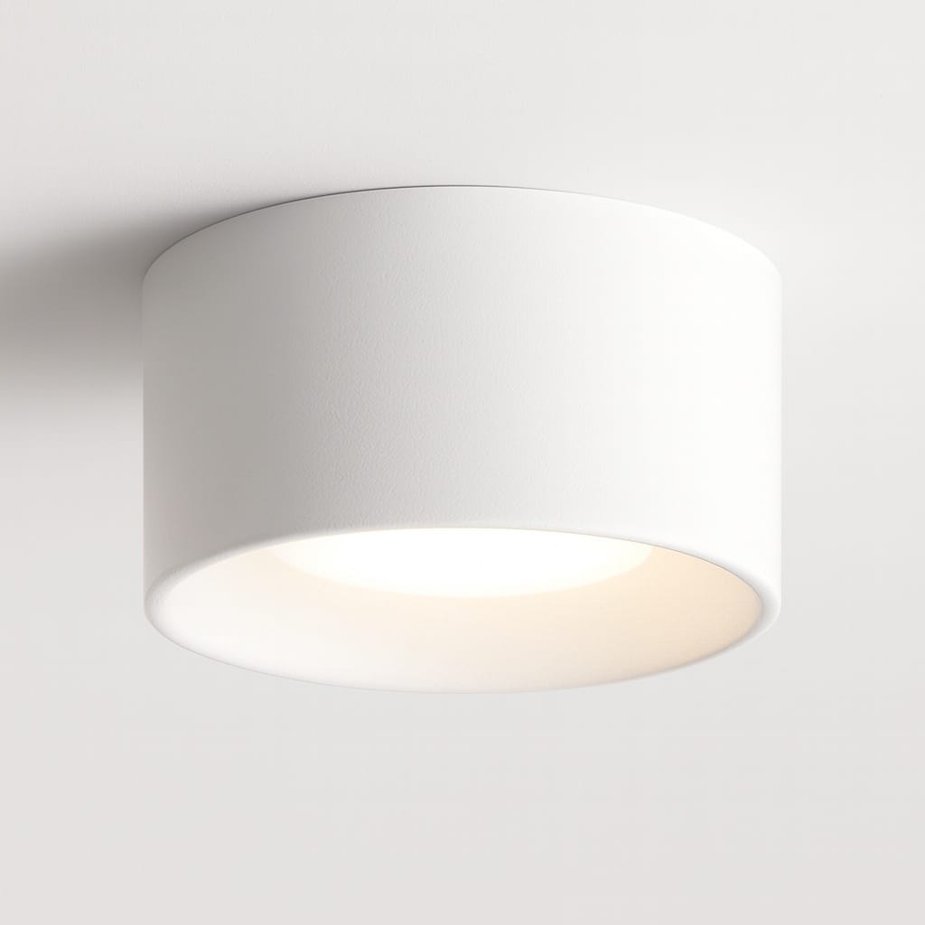 Sofello Plafonnier LED cylindrique moderne noir ou blanc, 1, 2 ou 3 spots, pour salon, couloir et chambre