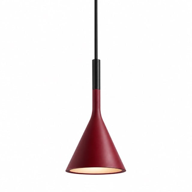 Sofello Suspension luminaire conique métal, style moderne, blanc et vert, pour cuisine et salle à manger
