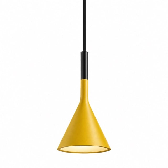 Sofello Suspension luminaire conique métal, style moderne, blanc et vert, pour cuisine et salle à manger