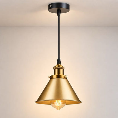 Sofello Suspension Luminaire Industrielle Vintage en Métal Noir, Blanc ou Terracotta pour Cuisine et Salon