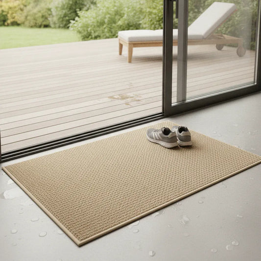 Sofello Tapis d'entrée AQUASTEP absorbant antidérapant séchage rapide, motif géométrique - entrée, couloir, salle de bain, terrasse