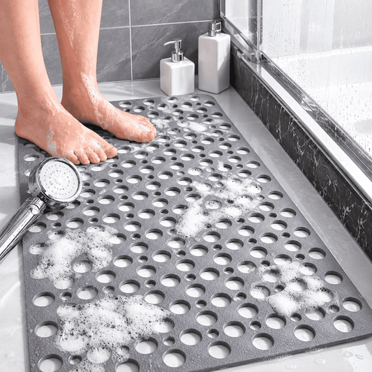 Sofello Tapis salle de douche antidérapant, ventouses renforcées, TPE haute densité, 70x38cm